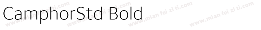 CamphorStd Bold字体转换